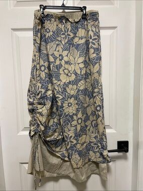 Éric Alexandre | Floral | Cargo | Maxi Skirt |Cotton | Size 42 | Lightweight